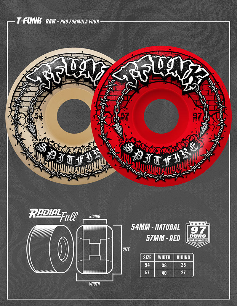 T-Funk F4 97A RADIAL FULL 57mm