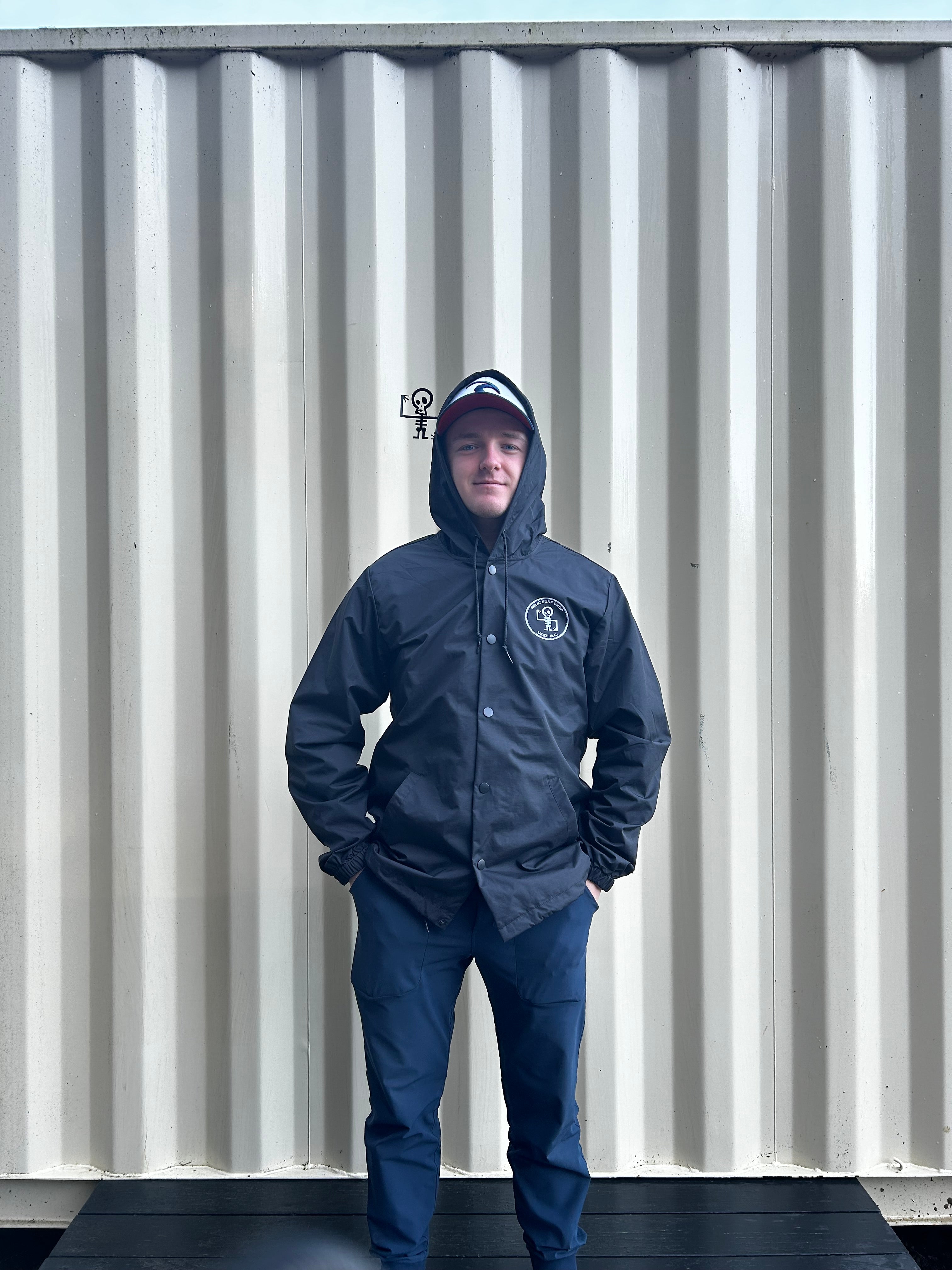 Relic Skele Patch Hooded Coach Jacket