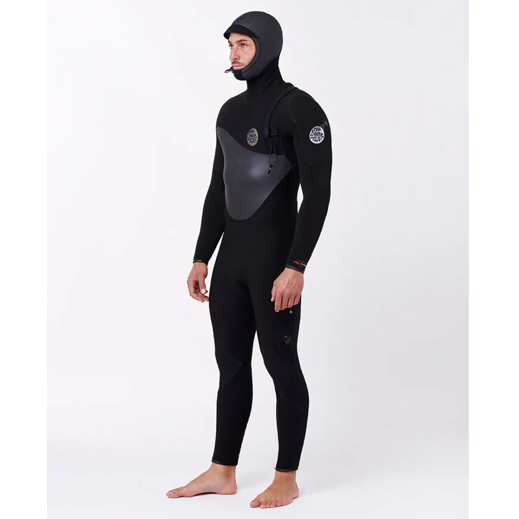 Ripcurl Flashbomb Heatseeker Zip Free Hooded Men Wetsuit 5/4mm