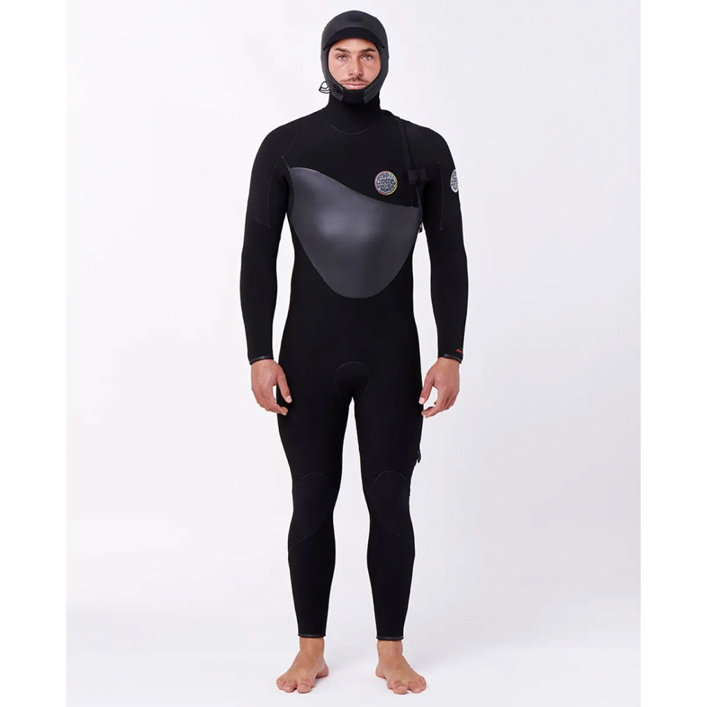 Ripcurl Flashbomb Heatseeker Zip Free Hooded Men Wetsuit 5/4mm