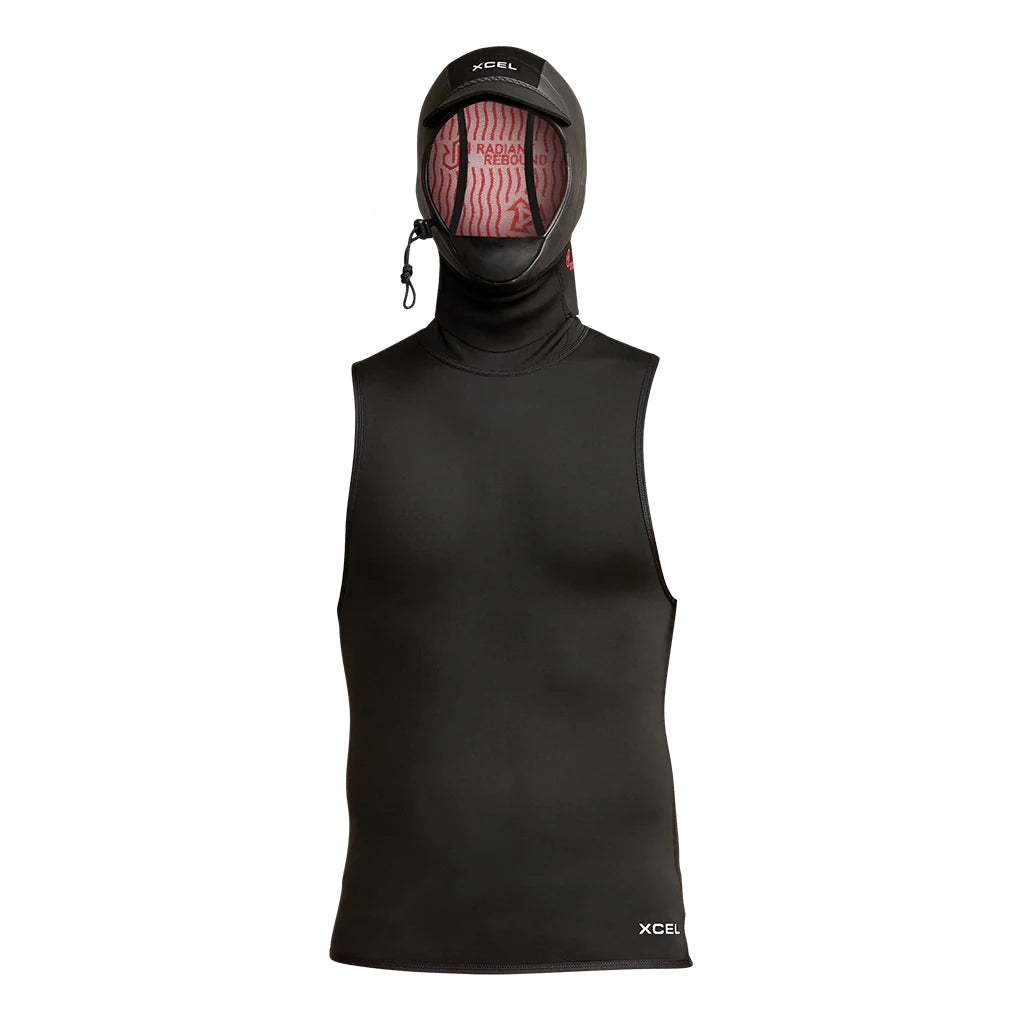 Xcel Infiniti 1mm Neoprene Vest with 2mm Attached Hood