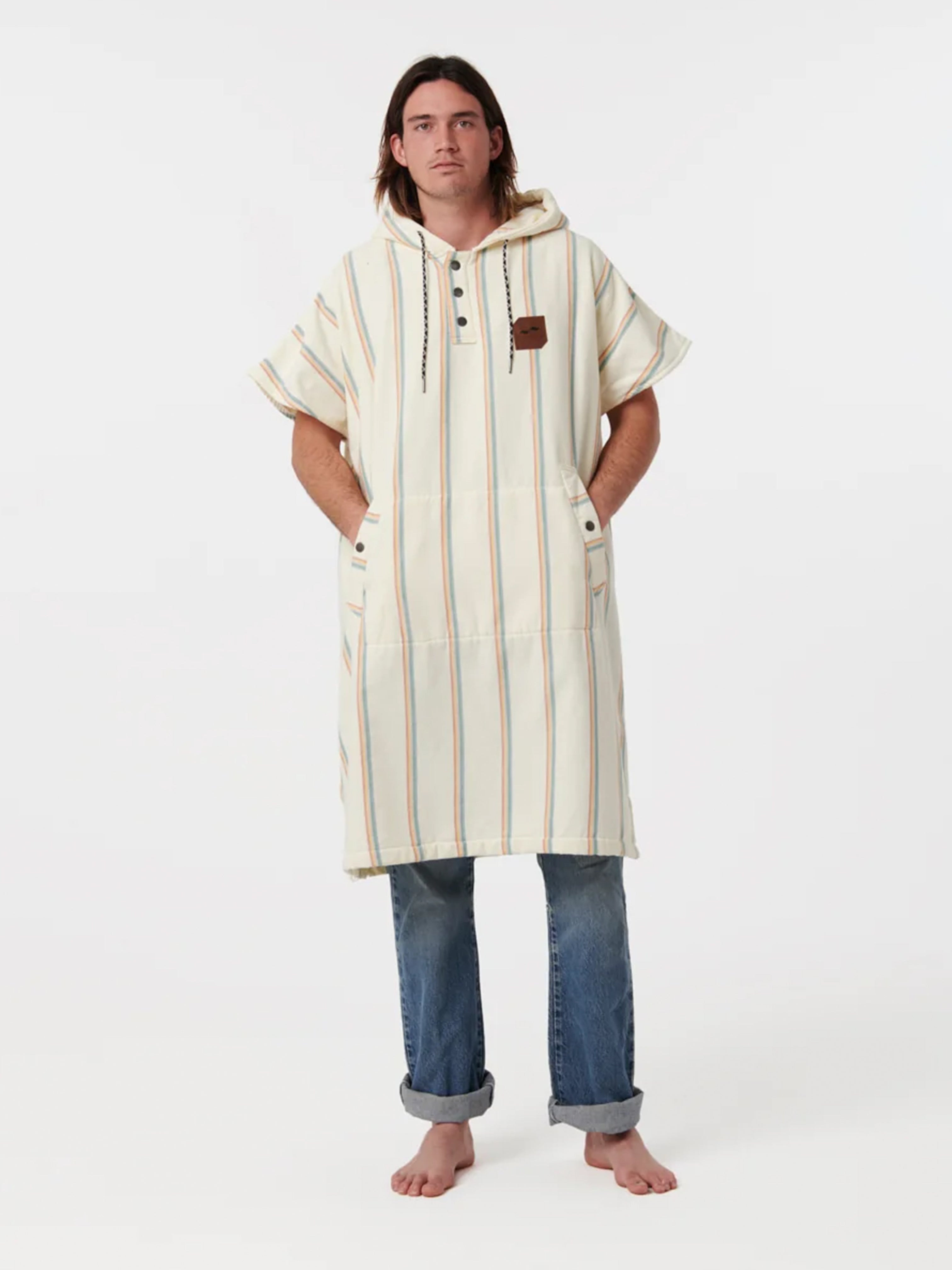 Slowtide Baja Stripe Changing Poncho
