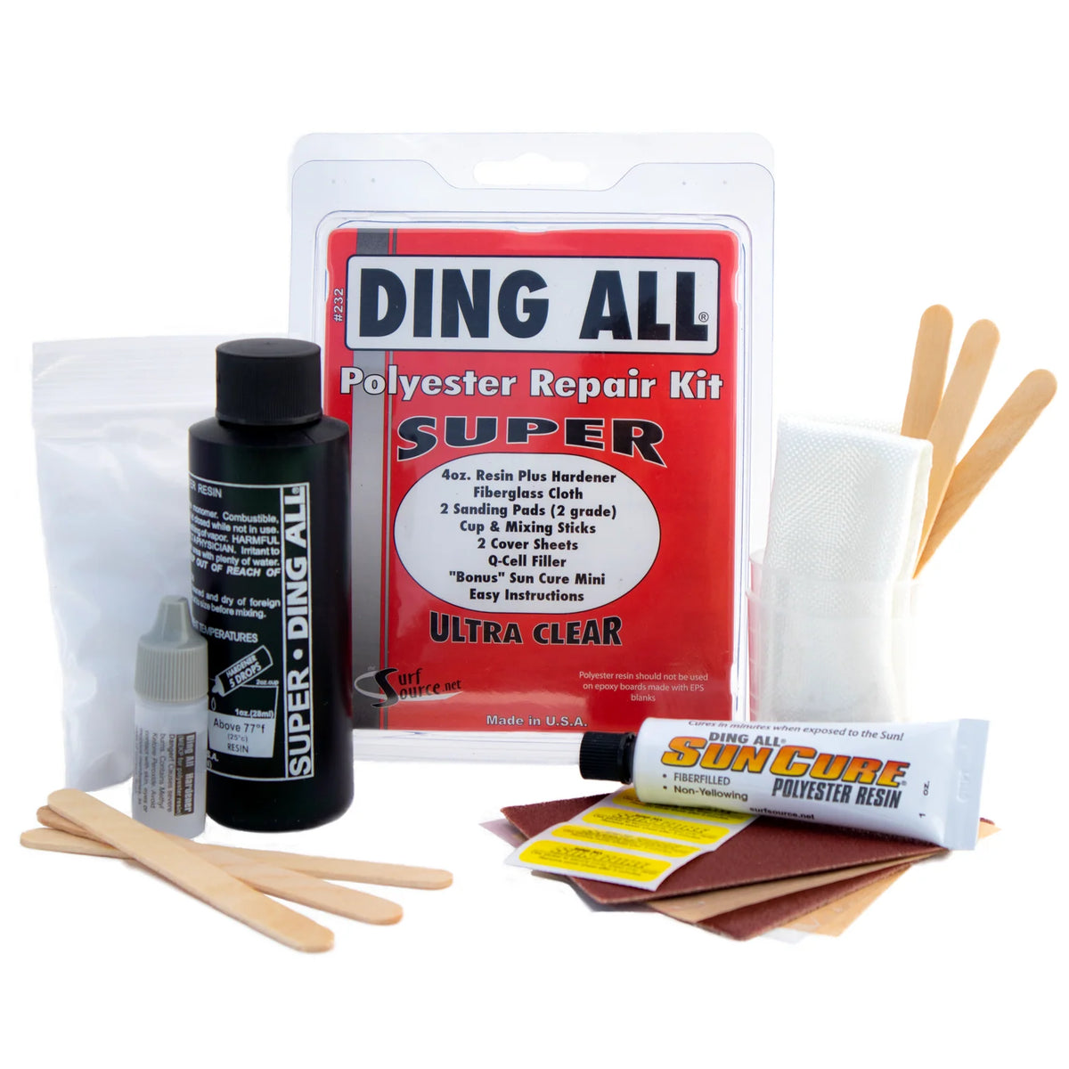 Ding All Polyester Repair Kit
