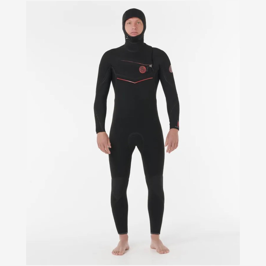 Ripcurl E7 Flashbomb Fusion Men Hooded Chest Zip Wetsuit 5/4mm